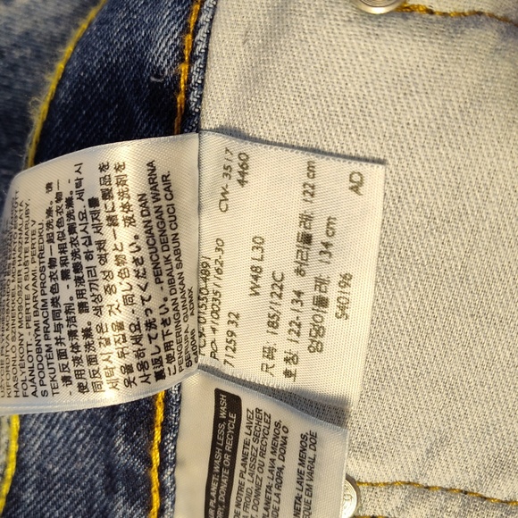 Levi's 550 men's denim blue jeans size 48x30 nwt - Picture 15 of 15